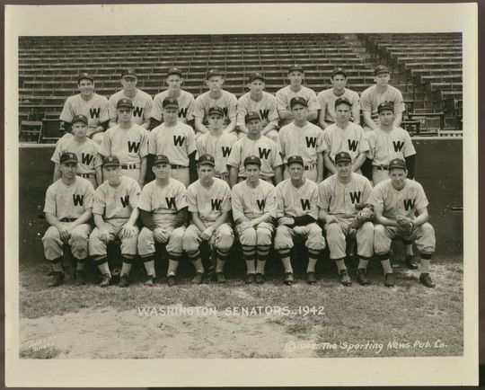 1942 Team Photos Washington Senators